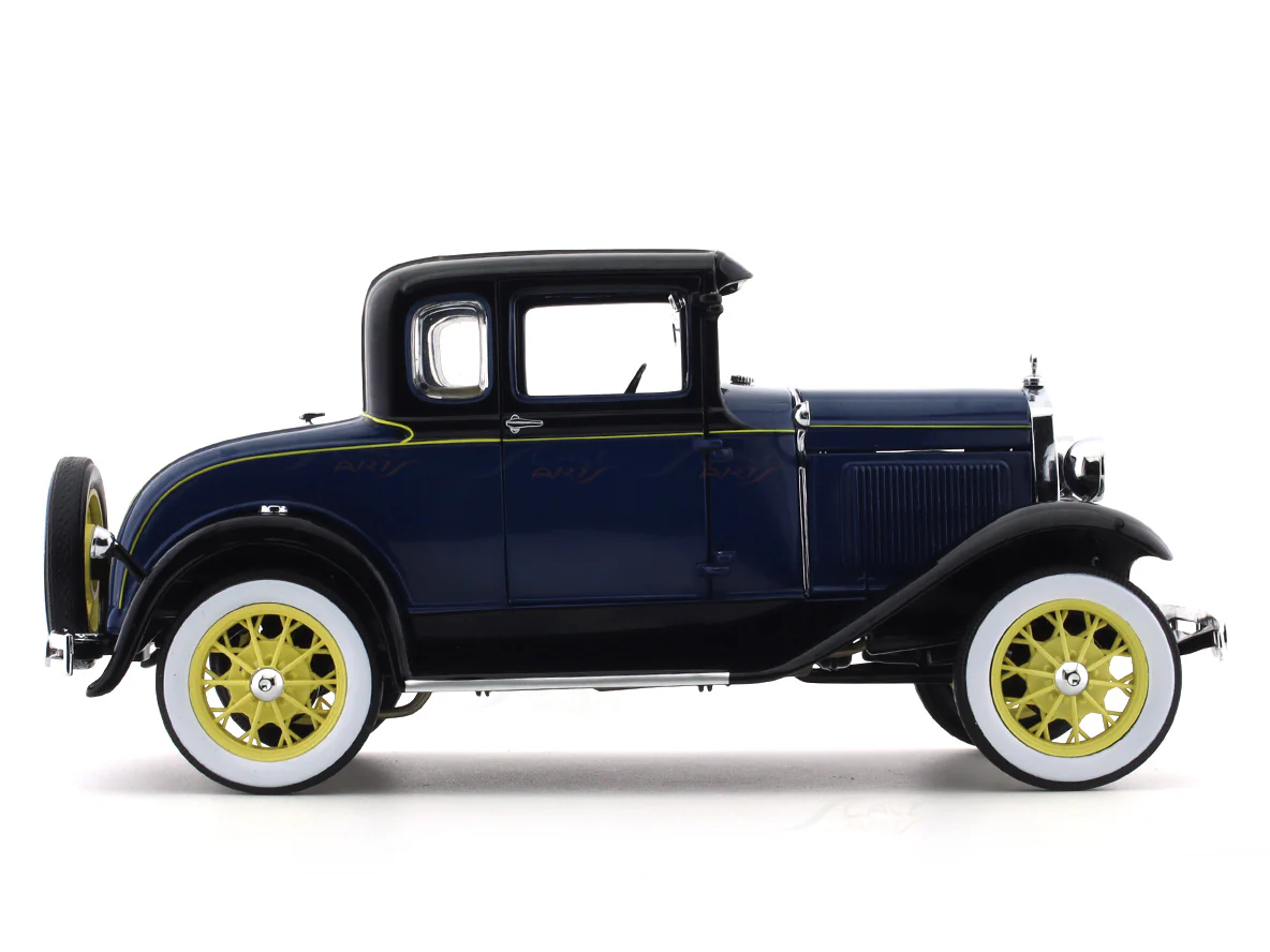 1931 Ford Model A Coupe blue 1:18 Sunstar diecast Scale Model collectible - Image 5