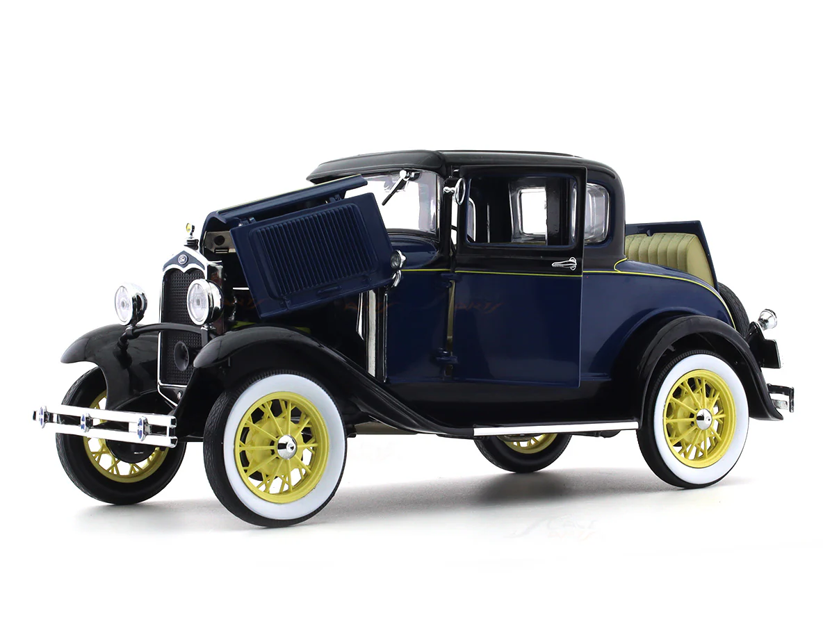 1931 Ford Model A Coupe blue 1:18 Sunstar diecast Scale Model collectible - Image 8