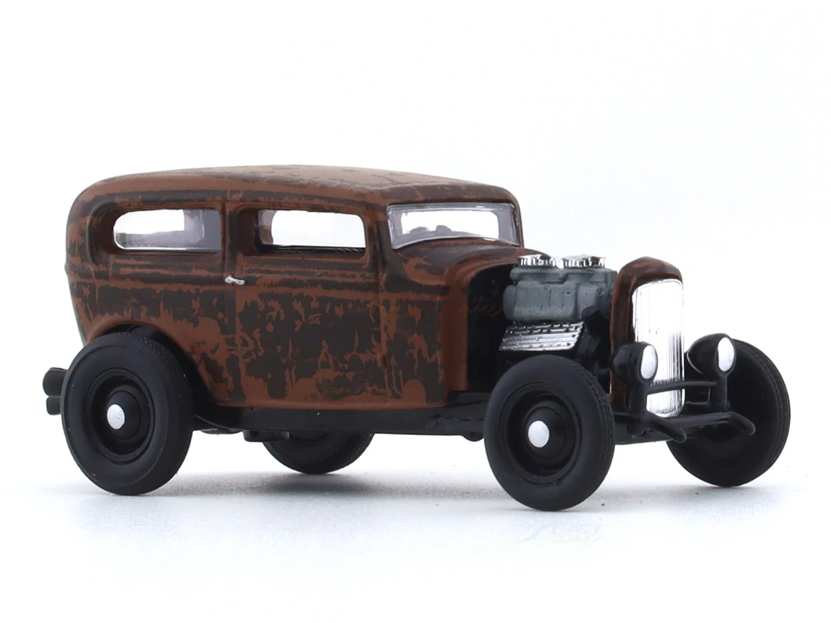 1932 Ford Tudor Sedan Rusty 1:64 M2 Machines diecast scale car collectible - Image 6