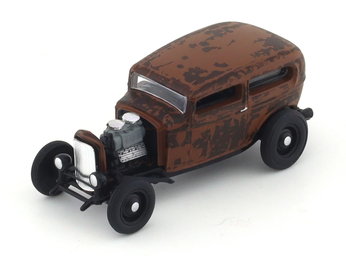 1932 Ford Tudor Sedan Rusty 1:64 M2 Machines diecast scale car collectible - Image 7