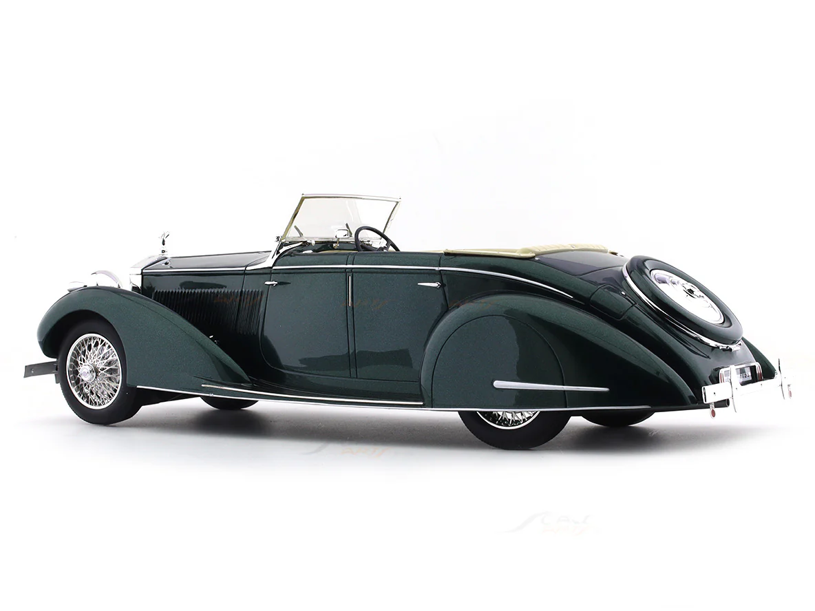 1937 Rolls-Royce 25-30 Gurney Nutting Green 1:18 Cult Models resin Scale Model car - Image 3
