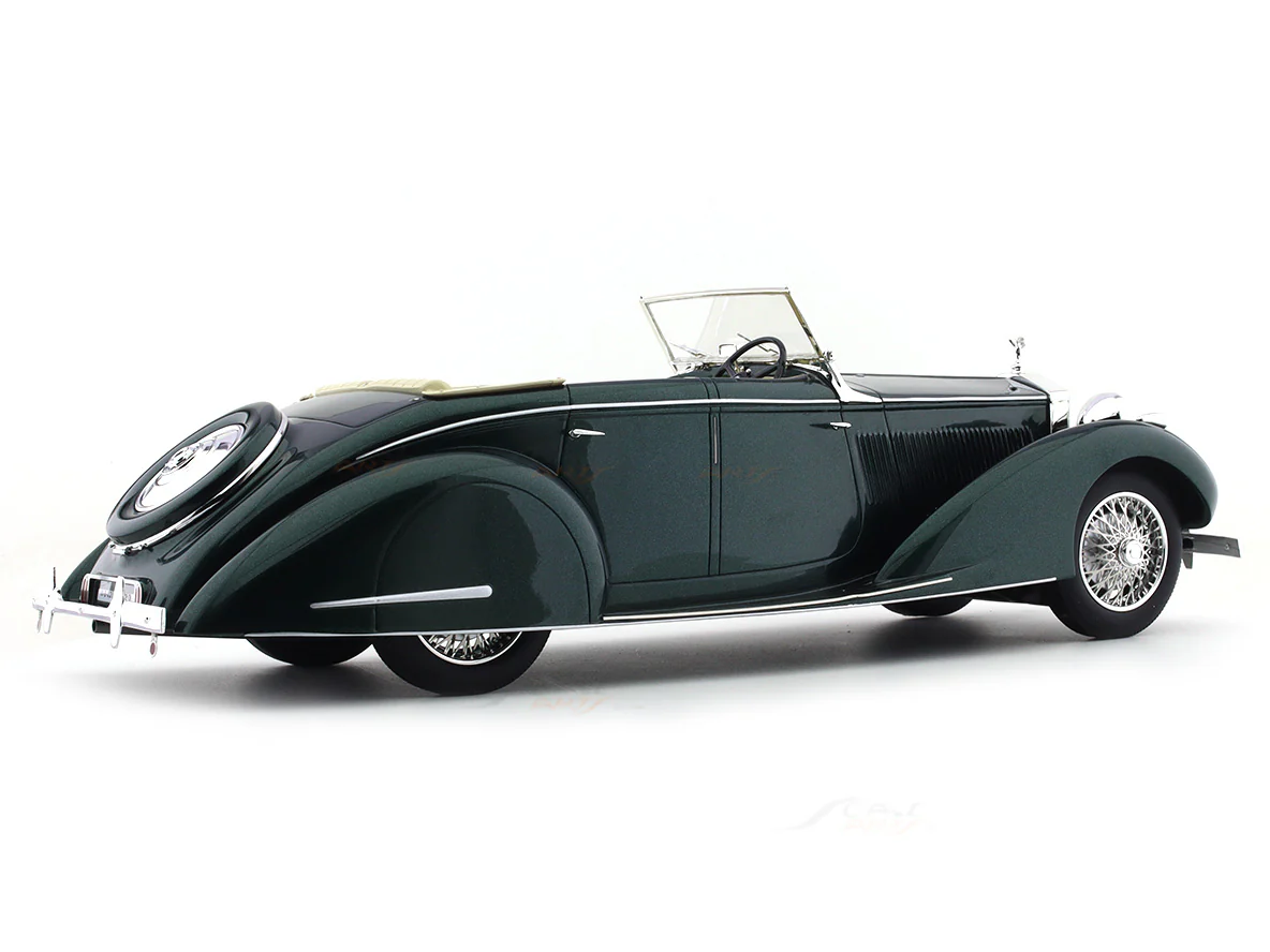 1937 Rolls-Royce 25-30 Gurney Nutting Green 1:18 Cult Models resin Scale Model car - Image 4