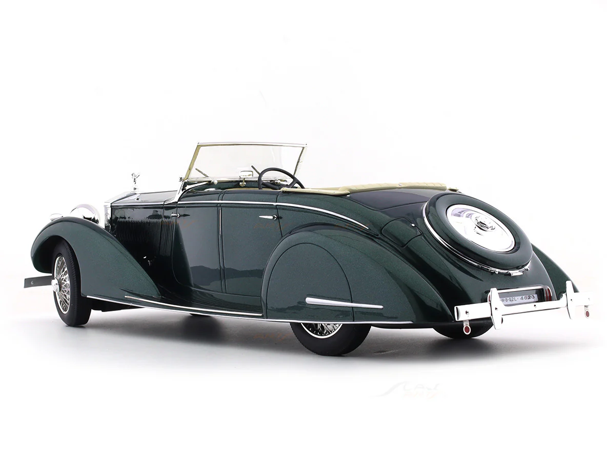 1937 Rolls-Royce 25-30 Gurney Nutting Green 1:18 Cult Models resin Scale Model car - Image 7