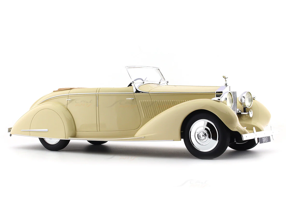 1937 Rolls-Royce 25-30 Gurney Nutting Maharaja Darbhanga Ivory 1:18 Cult Models resin Scale Model car - Image 6