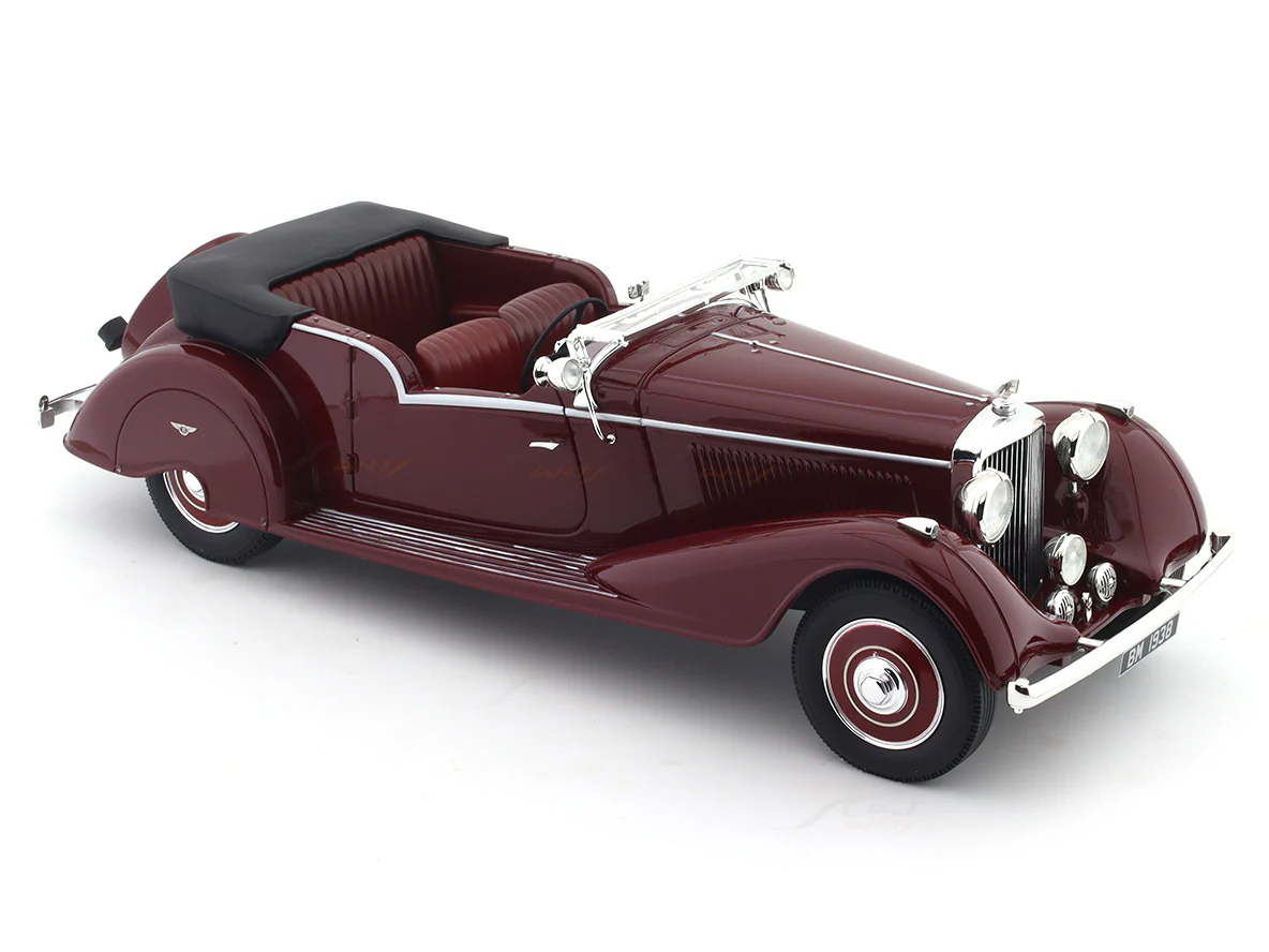 1938 Bentley 4.25 L Vanden Plas Tourer Maroon 1:18 Cult Models resin Scale Model car - Image 7