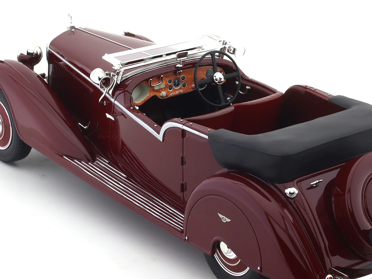 1938 Bentley 4.25 L Vanden Plas Tourer Maroon 1:18 Cult Models resin Scale Model car - Image 9