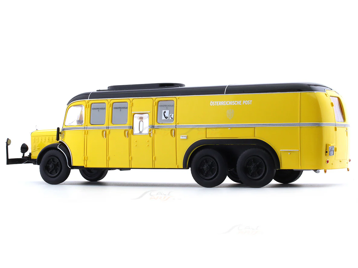 1938 Mercedes-Benz O10000 Osterreichische Post 1:43 diecast scale model truck collectible - Image 3