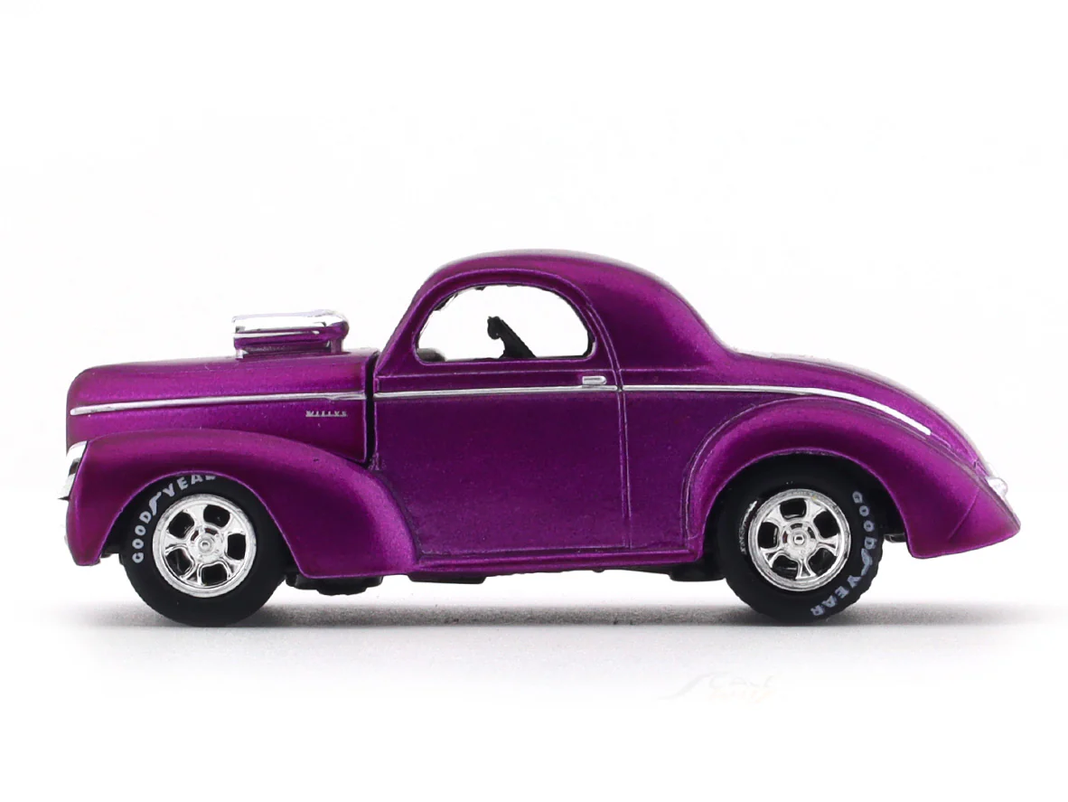 1941 Willys Coupe pink 1:64 M2 Machines diecast scale model collectible - Image 2