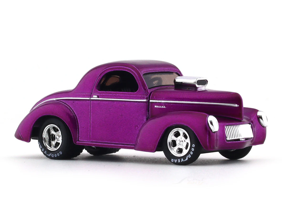 1941 Willys Coupe pink 1:64 M2 Machines diecast scale model collectible - Image 6