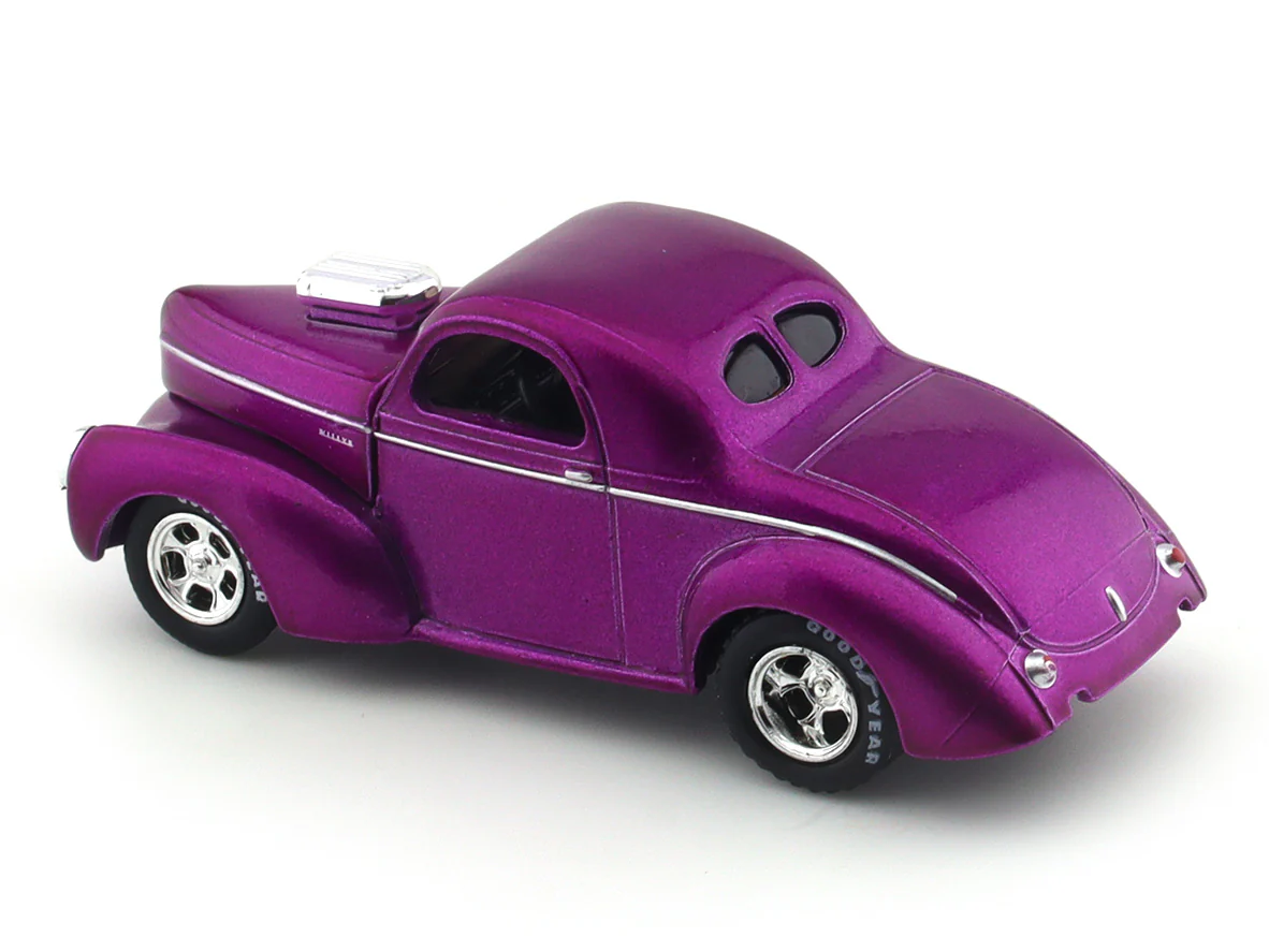 1941 Willys Coupe pink 1:64 M2 Machines diecast scale model collectible - Image 8