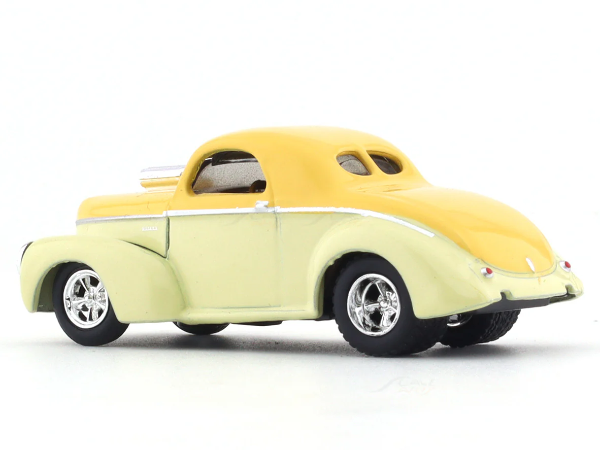 1941 Willys Coupe yellow 1:64 M2 Machines diecast scale model collectible - Image 3