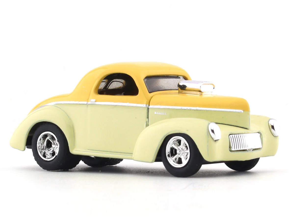 1941 Willys Coupe yellow 1:64 M2 Machines diecast scale model collectible - Image 6