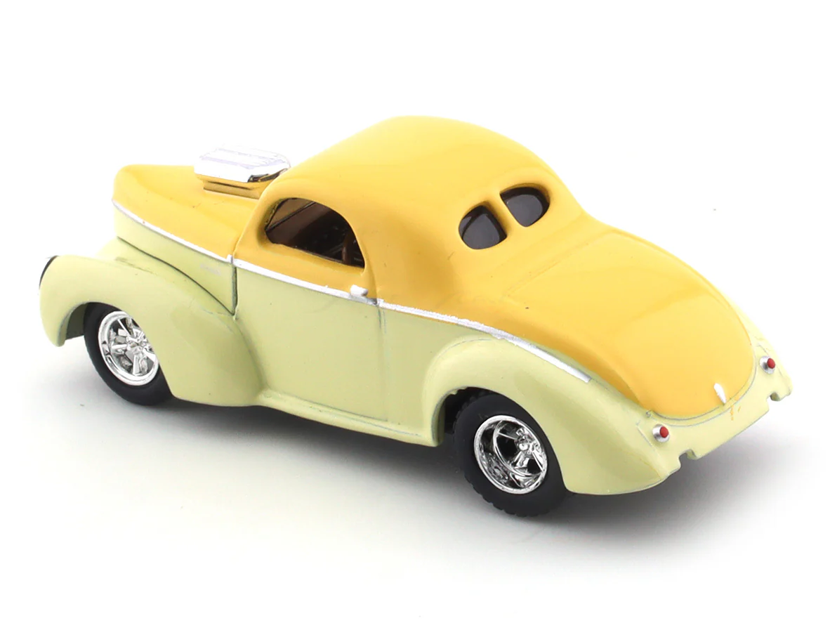 1941 Willys Coupe yellow 1:64 M2 Machines diecast scale model collectible - Image 8