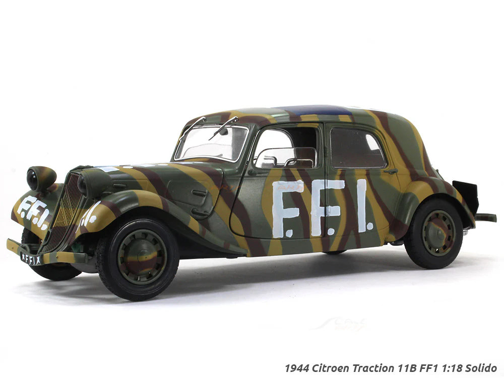 1944 Citroen Traction 11B FF1 1:18 Solido diecast Scale Model car