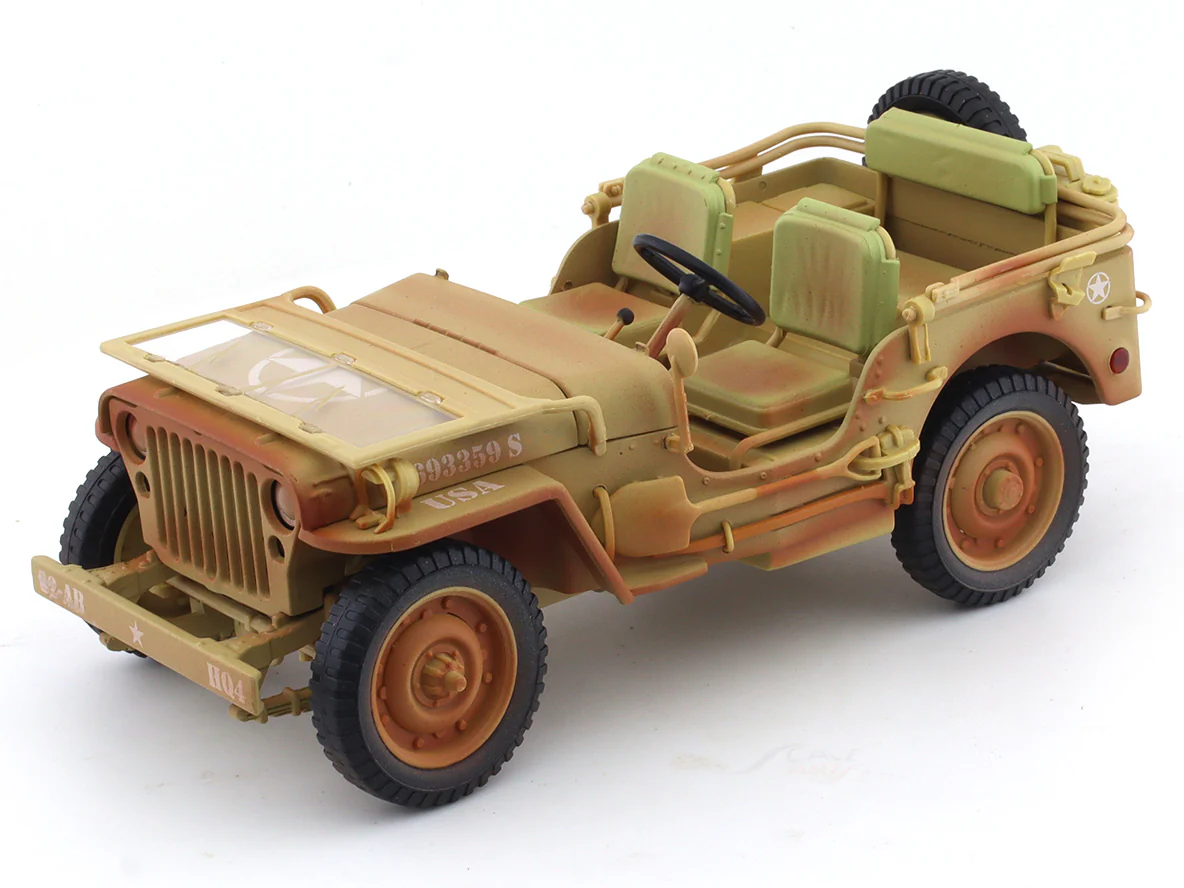 1944 Jeep Willys Desert 1:18 American Diorama diecast scale model car collectible - Image 14