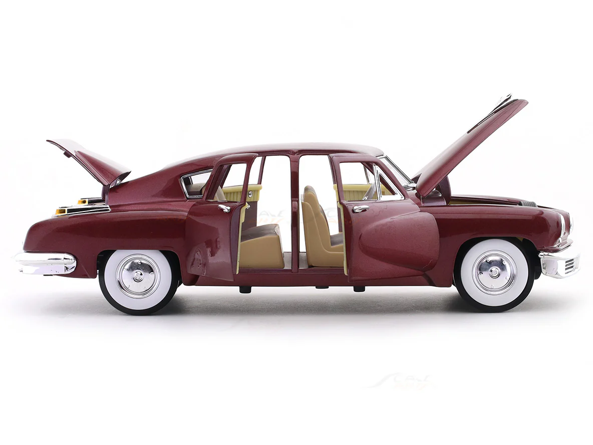 1948 Tucker Torpedo maroon 1:18 Road Signature diecast Scale Model car collectible - Image 11