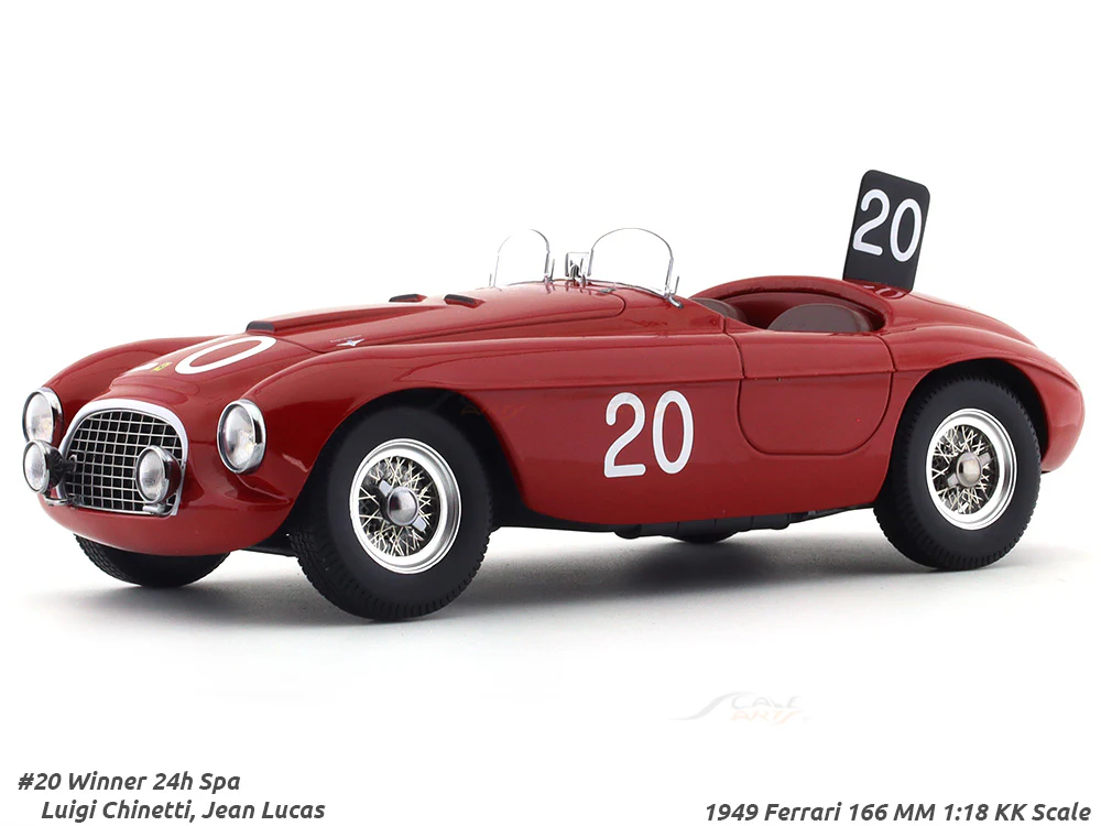 1949 Ferrari 166 MM #20 1:18 KK Scale diecast scale model car