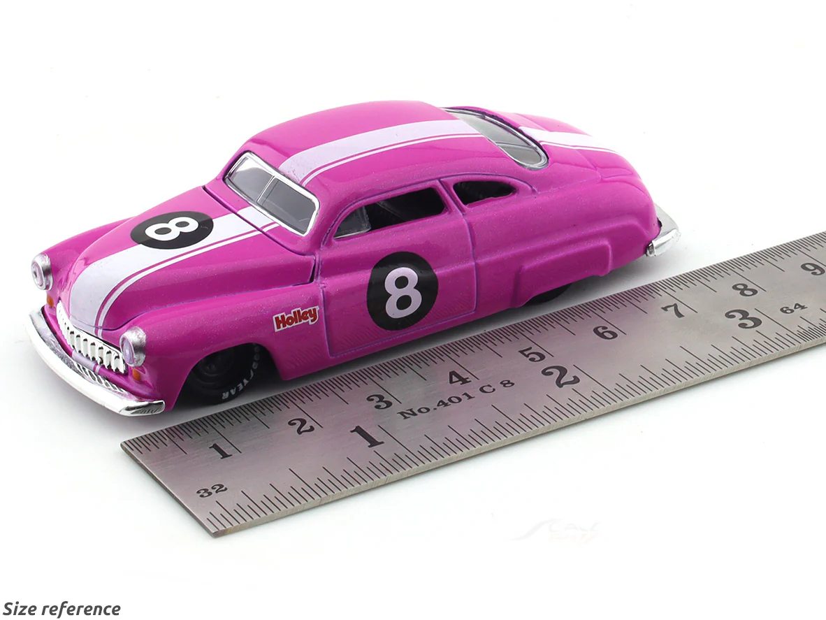 1949 Mercury Custom pink 1:64 M2 Machines diecast scale model collectible - Image 9