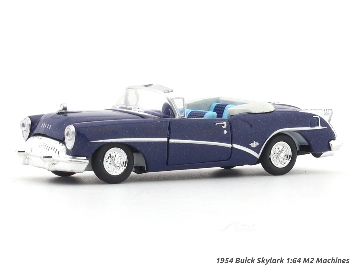 1954 Buick Skylark blue 1:64 M2 Machines licensed diecast scale model car 32500-91
