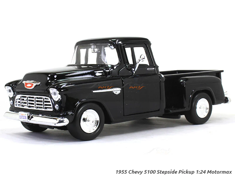1955 Chevy 5100 Stepside Pickup 1:24 Motormax diecast scale model car