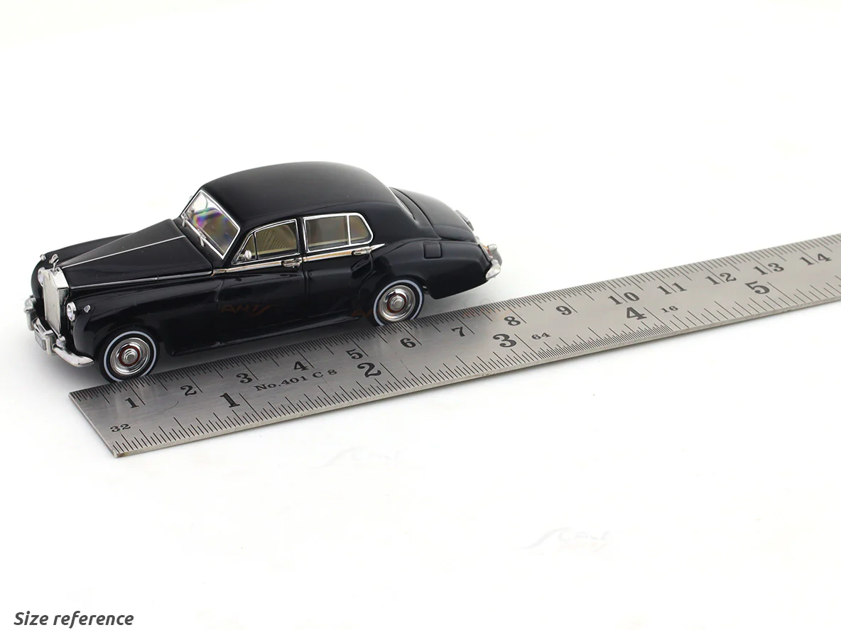 1955 Rolls-Royce Silver Cloud black 1:64 GFCC diecast scale model miniature car collectible - Image 5