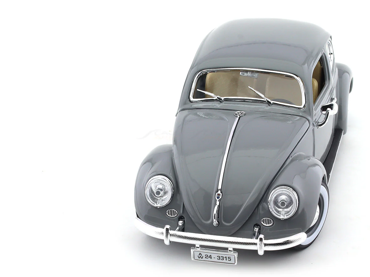 1955 Volkswagen Kafer Beetle grey 1:18 Bburago diecast Scale Model car - Image 14