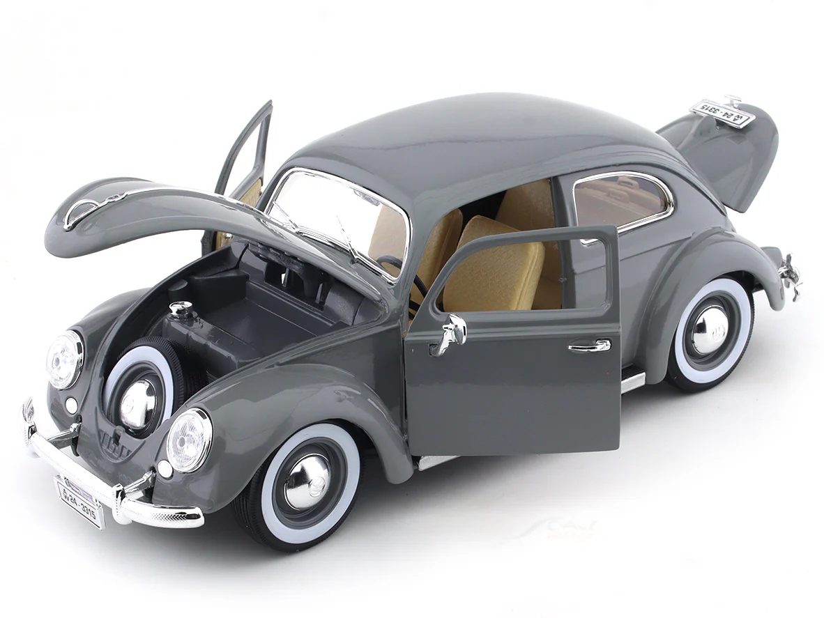 1955 Volkswagen Kafer Beetle grey 1:18 Bburago diecast Scale Model car - Image 17