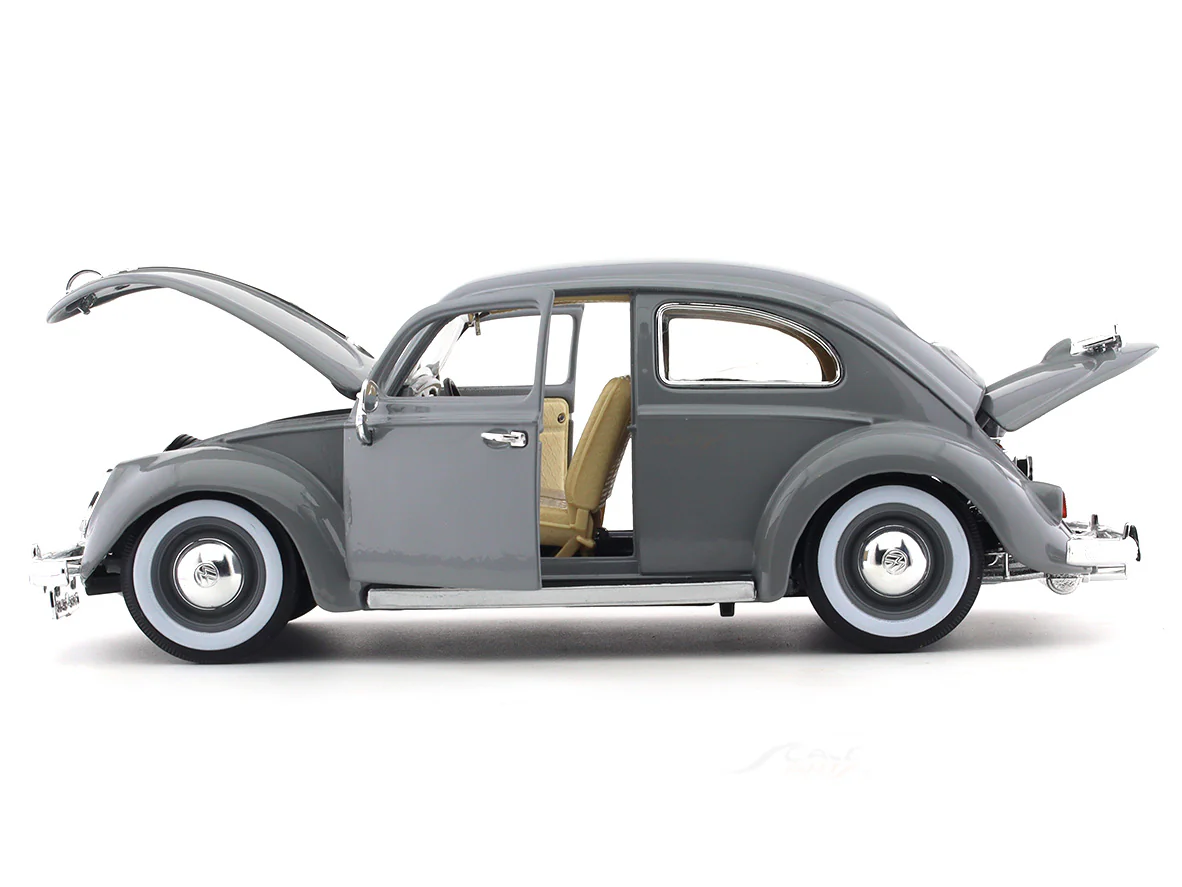 1955 Volkswagen Kafer Beetle grey 1:18 Bburago diecast Scale Model car - Image 8