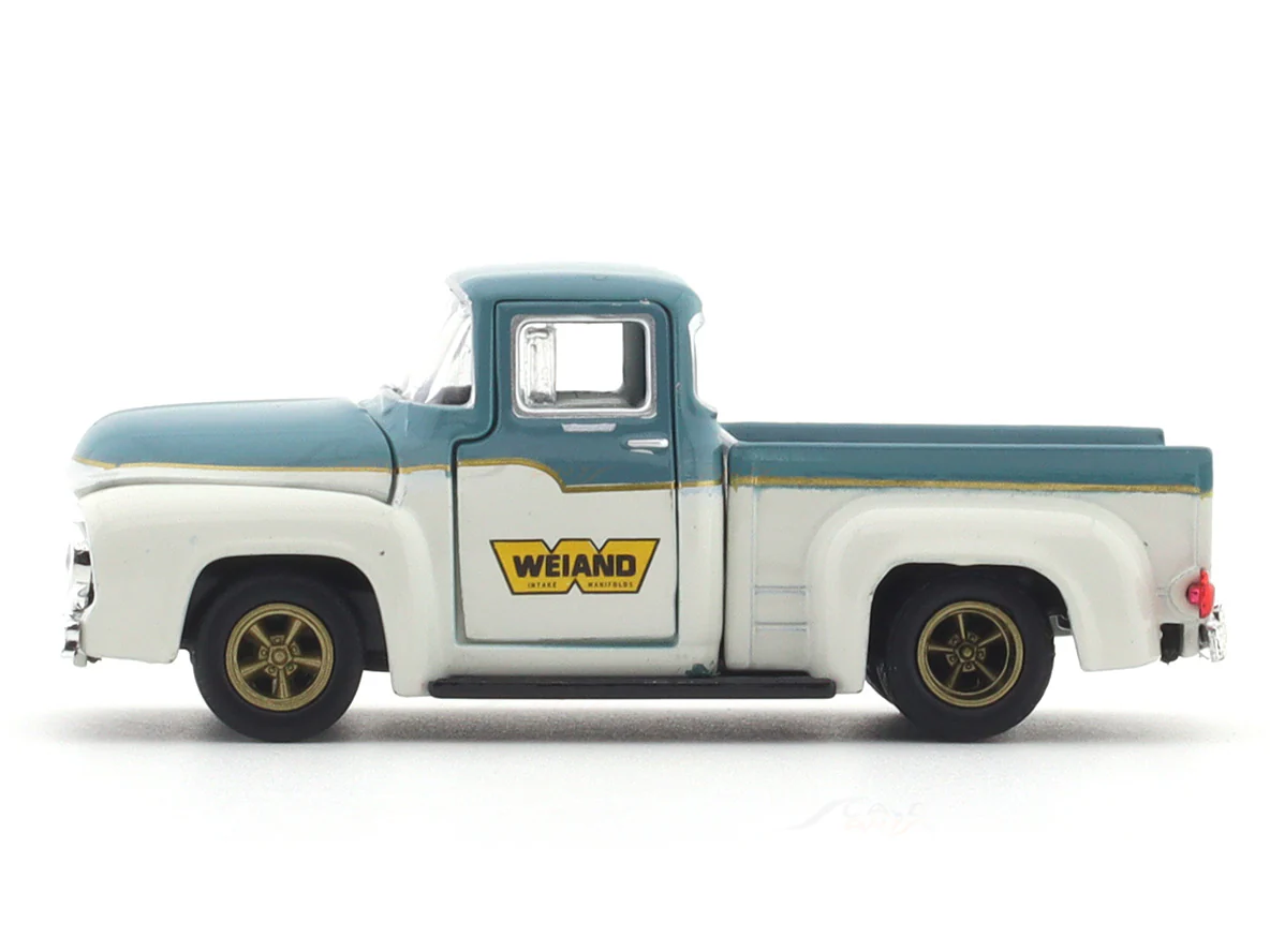 1956 Ford F-100 Truck Weiand 1:64 M2 Machines licensed diecast scale model car 32600-84 - Image 2