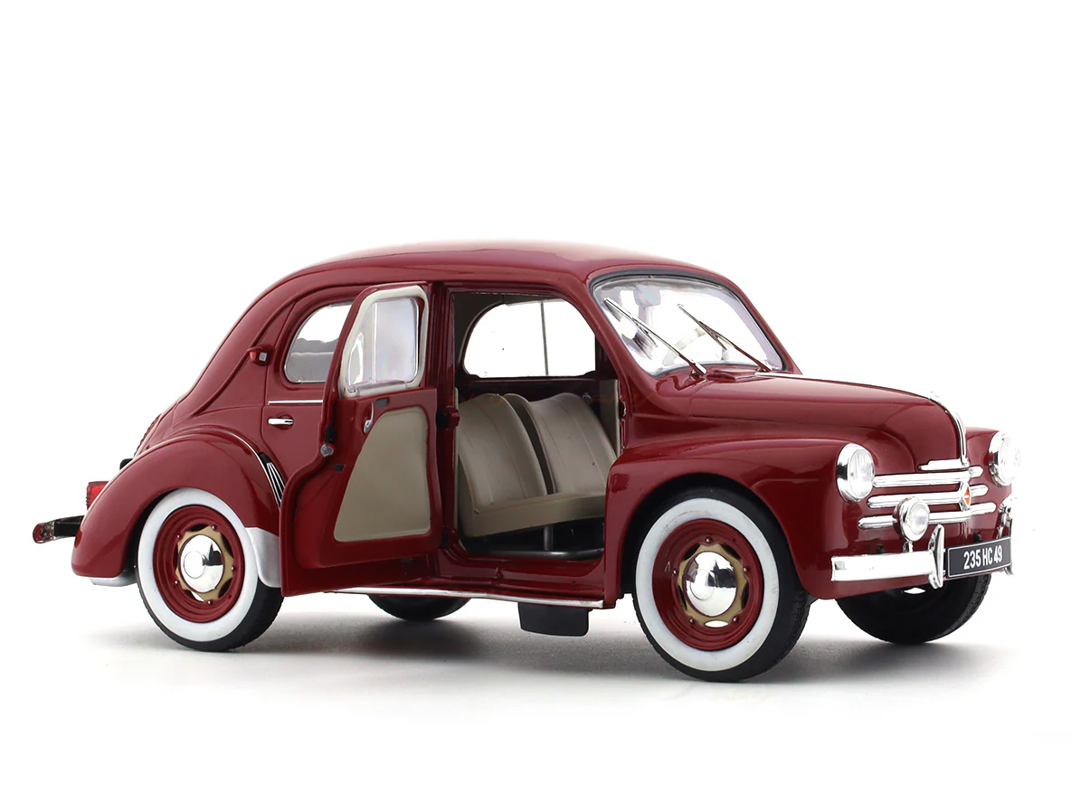 1956 Renault 4CV red 1:18 Solido diecast scale model car collectible - Image 5