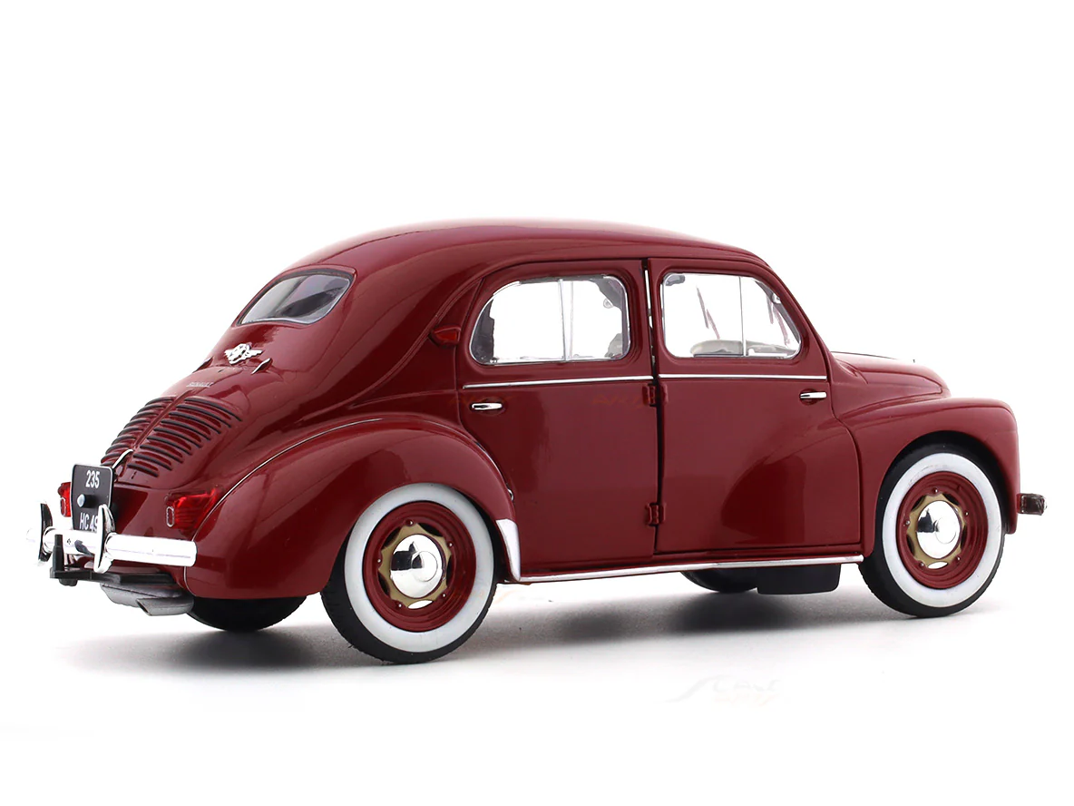 1956 Renault 4CV red 1:18 Solido diecast scale model car collectible - Image 9