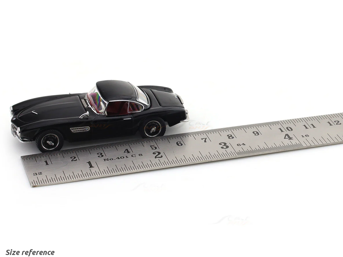 1957 BMW 507 Roadster Black 1:64 GFCC diecast scale model miniature car collectible - Image 15