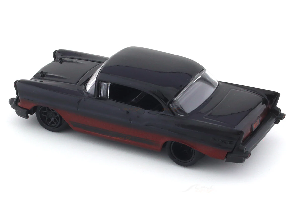 1957 Chevrolet Bel Air black 1:64 M2 Machines diecast scale car collectible - Image 8