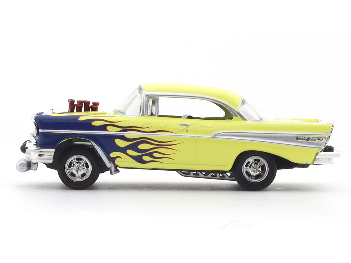 1957 Chevrolet Bel Air Gasser 1:64 M2 Machines licensed diecast scale model car 32600-79 - Image 2