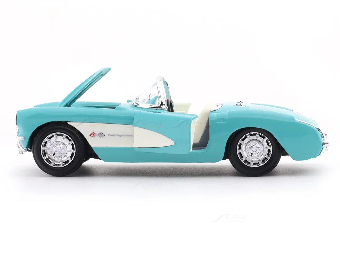 1957 Chevrolet Corvette green 1:24 Maisto licensed diecast Scale Model car collectible - Image 9