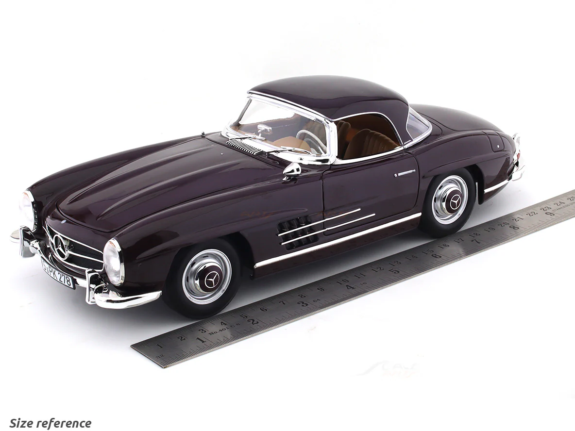 1957 Mercedes-Benz 300 SL Roadster W198 II 1:18 Norev diecast Scale Model collectible - Image 20