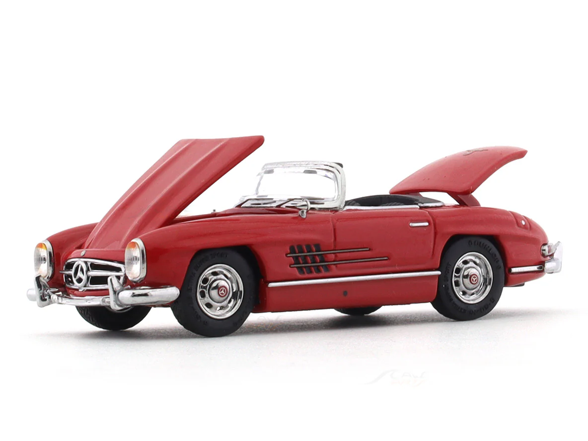 1957 Mercedes-Benz 300 SL W198 red hardtop 1:64 ZF Club diecast scale model car collectible - Image 10