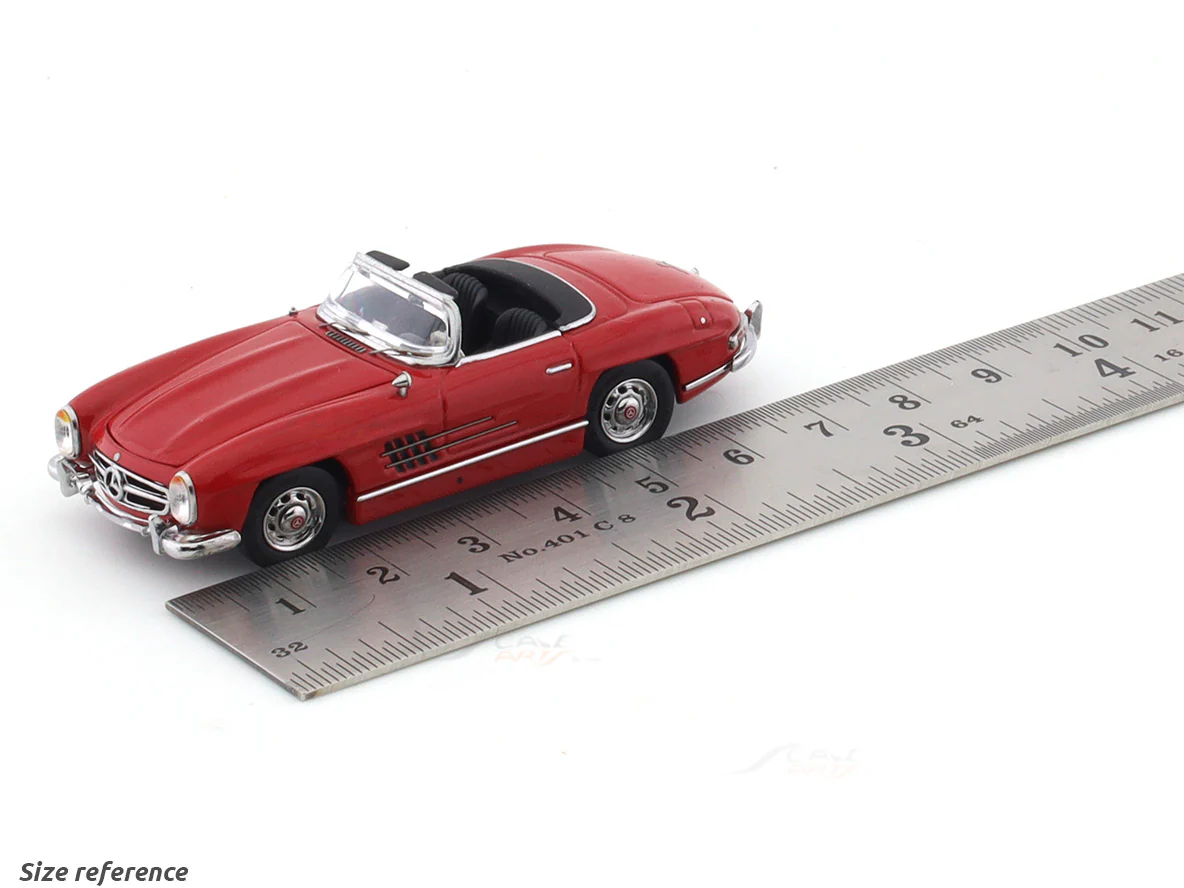 1957 Mercedes-Benz 300 SL W198 red hardtop 1:64 ZF Club diecast scale model car collectible - Image 15