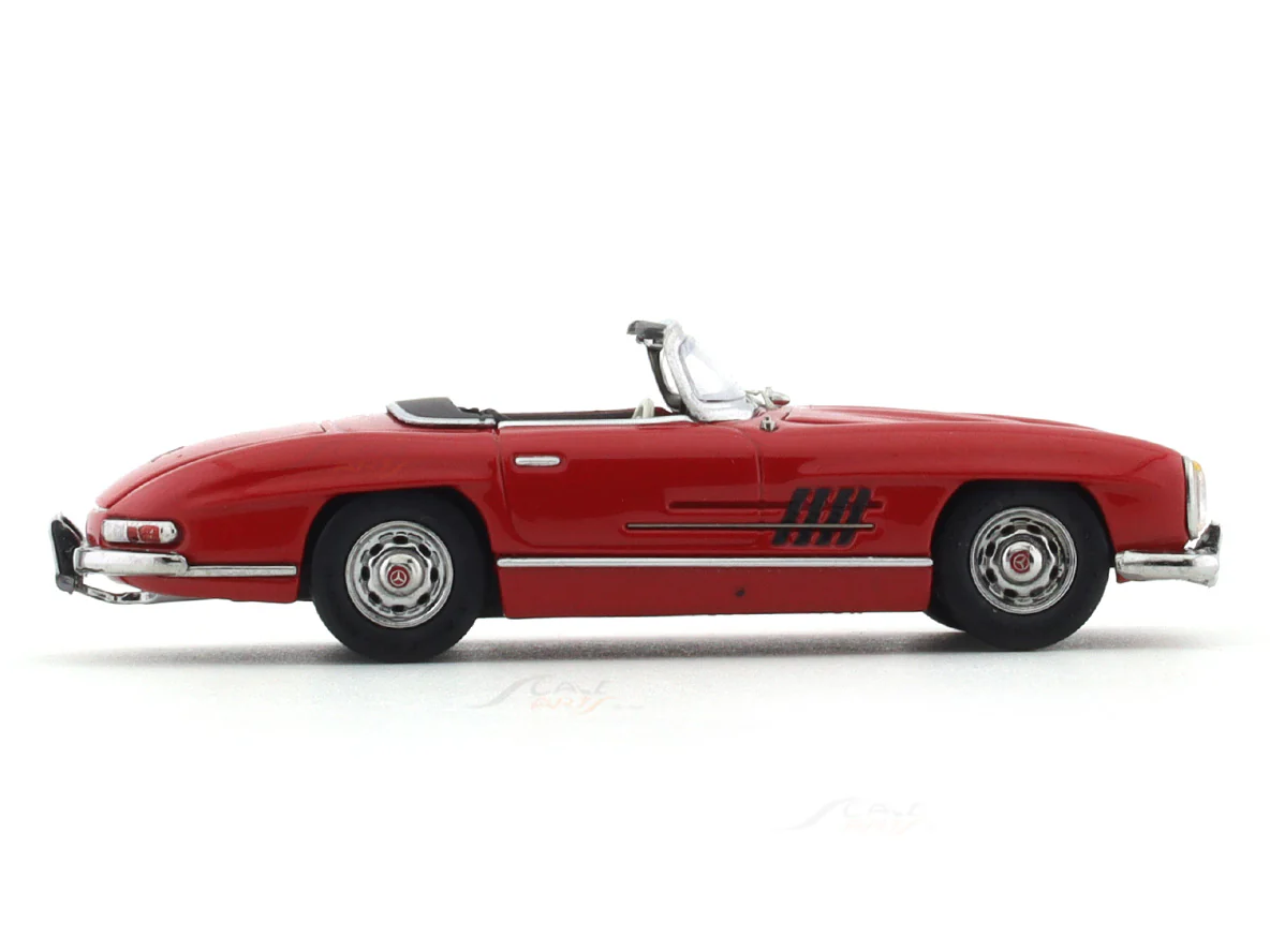 1957 Mercedes-Benz 300 SL W198 red hardtop 1:64 ZF Club diecast scale model car collectible - Image 5