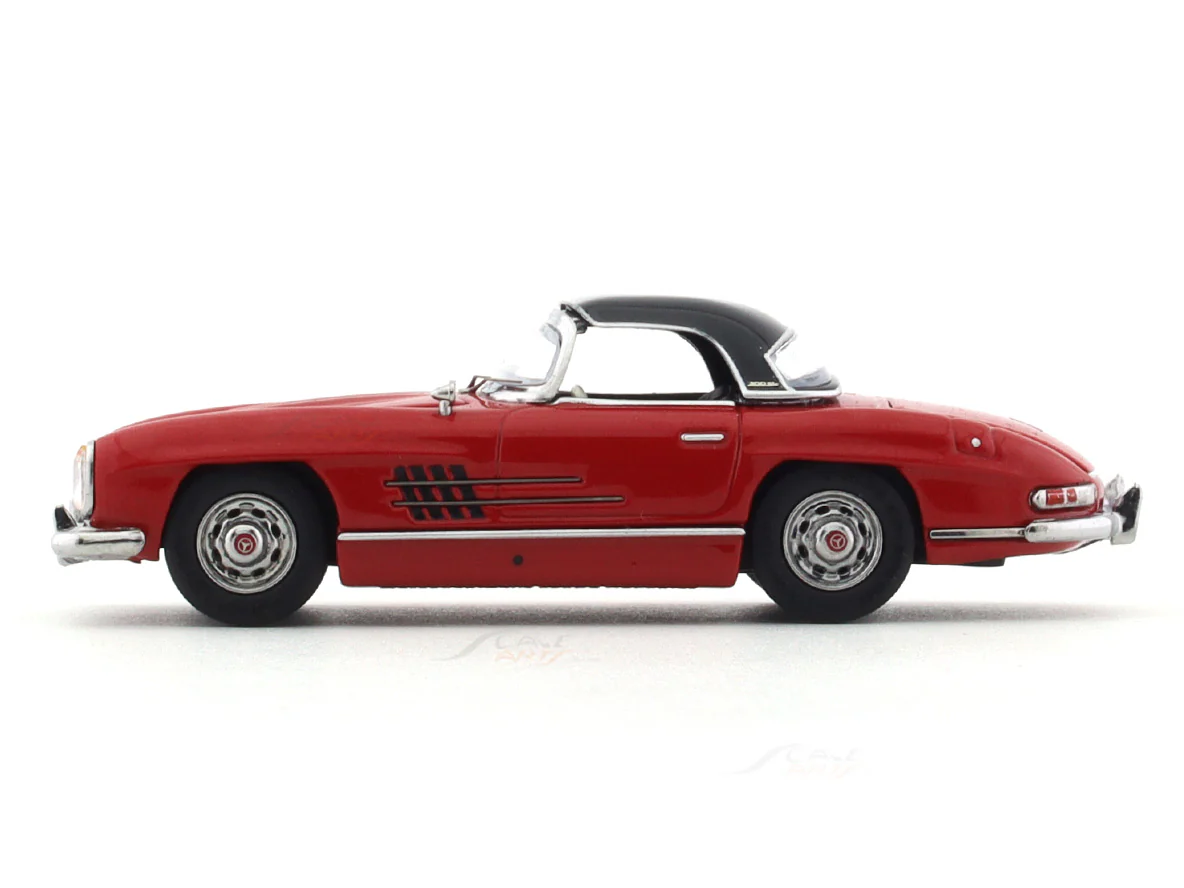 1957 Mercedes-Benz 300 SL W198 red hardtop 1:64 ZF Club diecast scale model car collectible - Image 8