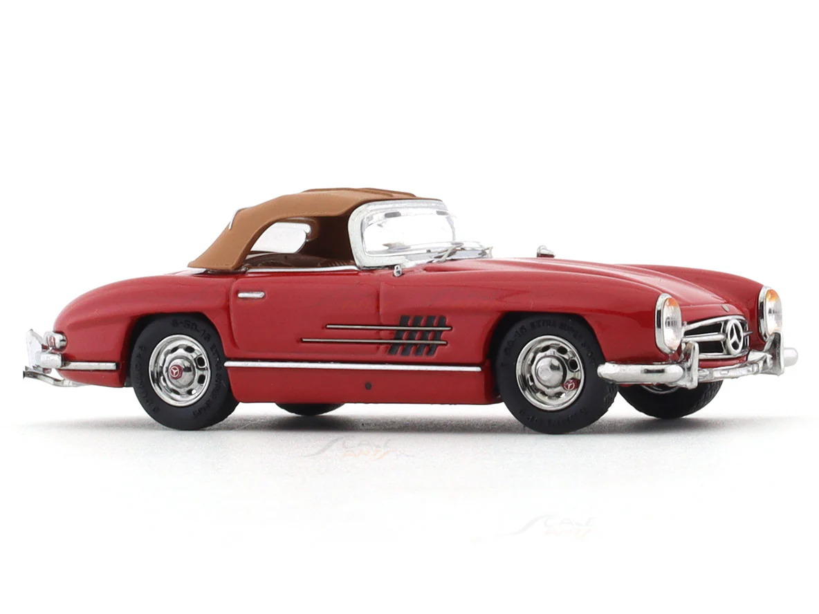 1957 Mercedes-Benz 300 SL W198 red softtop 1:64 ZF Club diecast scale model car collectible - Image 6