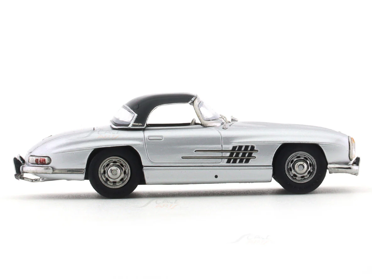 1957 Mercedes-Benz 300 SL W198 silver 1:64 ZF Club diecast scale model car collectible - Image 11