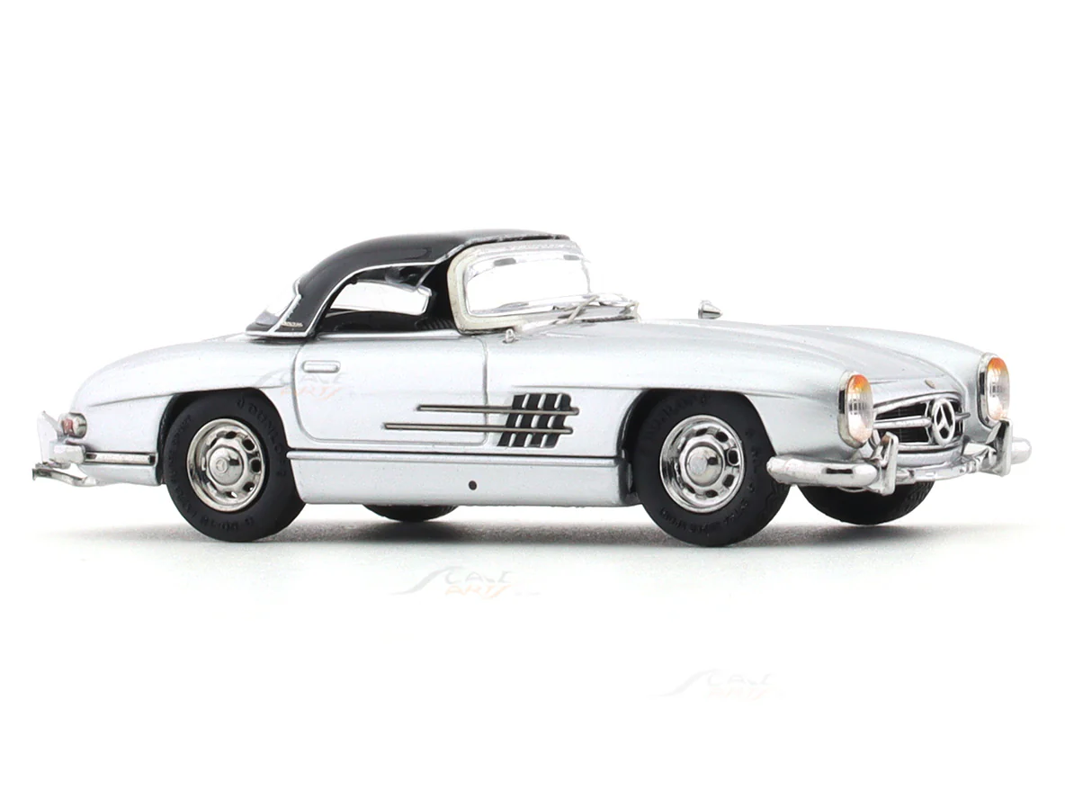 1957 Mercedes-Benz 300 SL W198 silver 1:64 ZF Club diecast scale model car collectible - Image 12