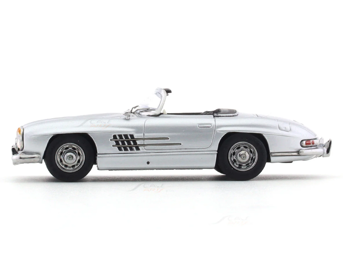 1957 Mercedes-Benz 300 SL W198 silver 1:64 ZF Club diecast scale model car collectible - Image 14