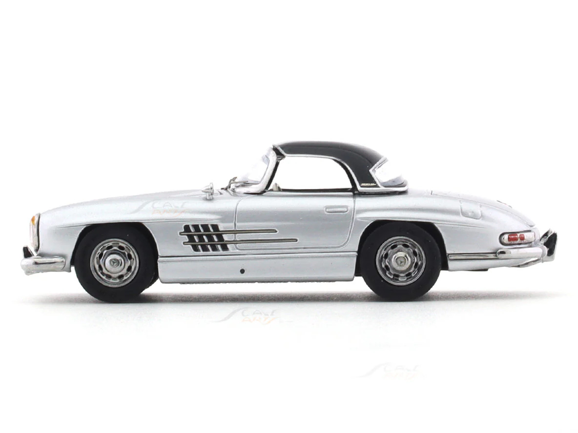 1957 Mercedes-Benz 300 SL W198 silver 1:64 ZF Club diecast scale model car collectible - Image 8