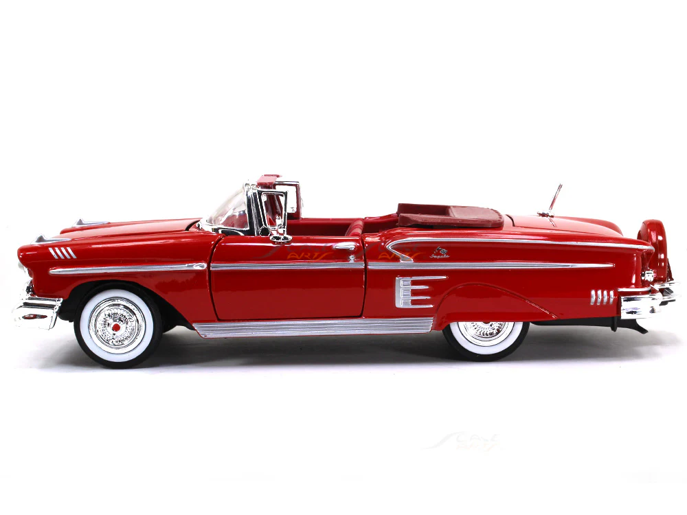 1958 Chevrolet Impala convertible 1:24 Motormax diecast scale model car - Image 2