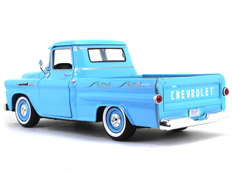 1958 Chevy Apache Fleetside Pickup 1:24 Motormax diecast scale model car - Image 3