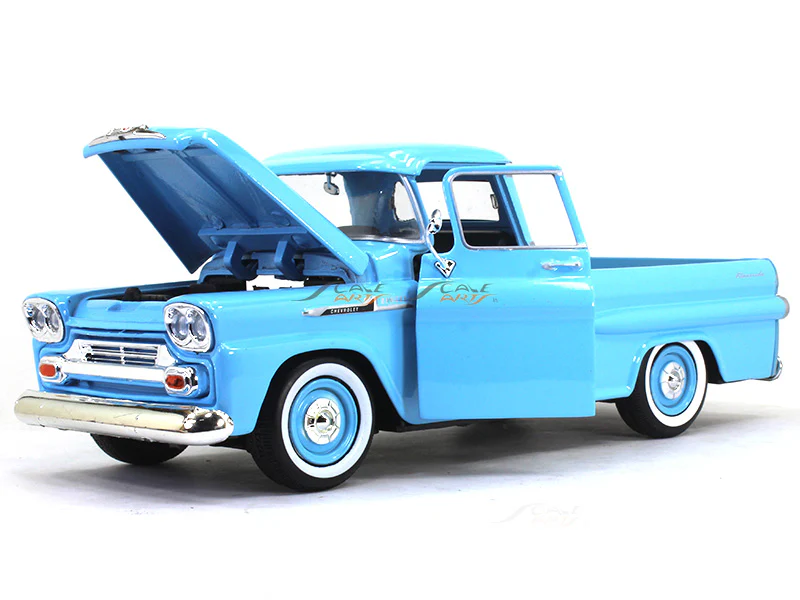 1958 Chevy Apache Fleetside Pickup 1:24 Motormax diecast scale model car - Image 4