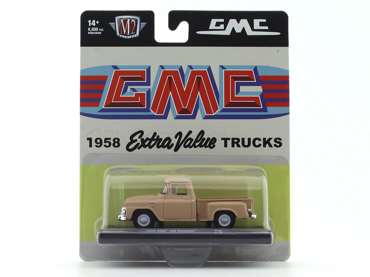 1958 GMC 100 Stepside 1:64 M2 Machines licensed diecast scale model car 11228-109 - Image 8