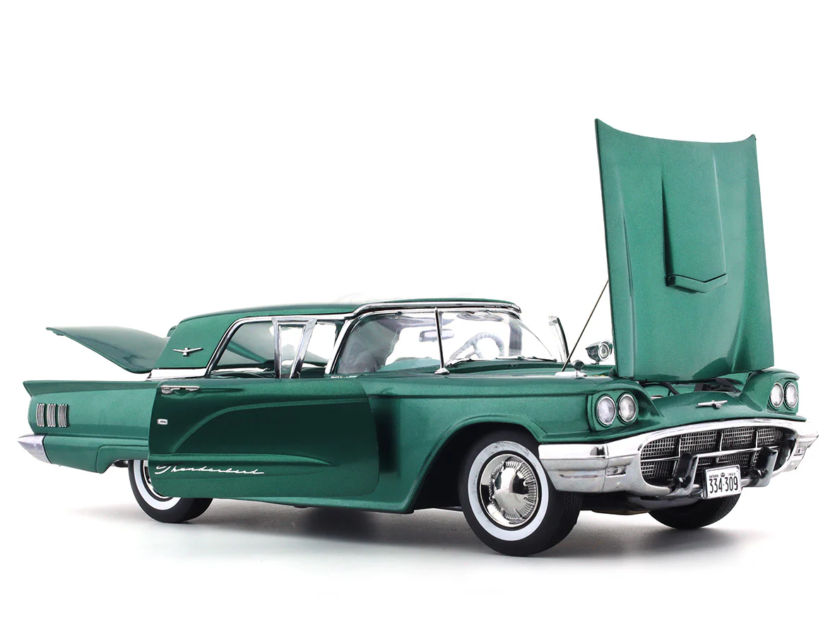 1960 Ford Thunderbird Hardtop green 1:18 Sunstar diecast Scale Model collectible - Image 12